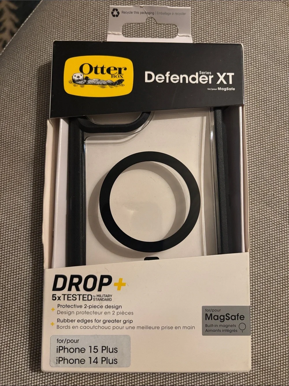 OtterBox iPhone 15 Plus & iPhone 14 Plus Defender Series XT Clear Case